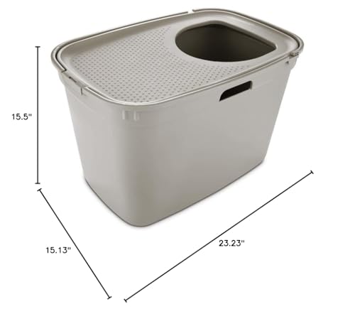 So Phresh Top-Entry Litter Box Tan 23.2" L X 15.4" W X 15" H SO PHRESH