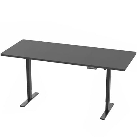 VIVO Large Electric 83 x 30 in Standing Desk, Memory Height Adjustment, 1B Series, Holds 220 lbs, Black Top Black Frame, DESK-KIT-1B8B VIVO