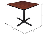 Cain 42" Square Breakroom Table- Cherry Regency