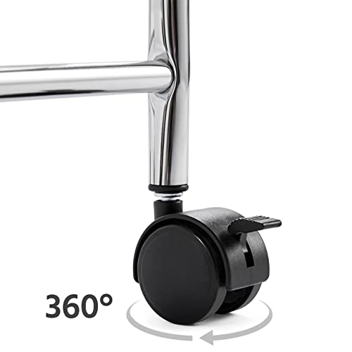 Yaheetech Rolling Cart Organizer Plastic Trolley with 10 Storage Drawers Utility Cart on Wheels Art Craft Organizer Ample Storage Space, Black Yaheetech