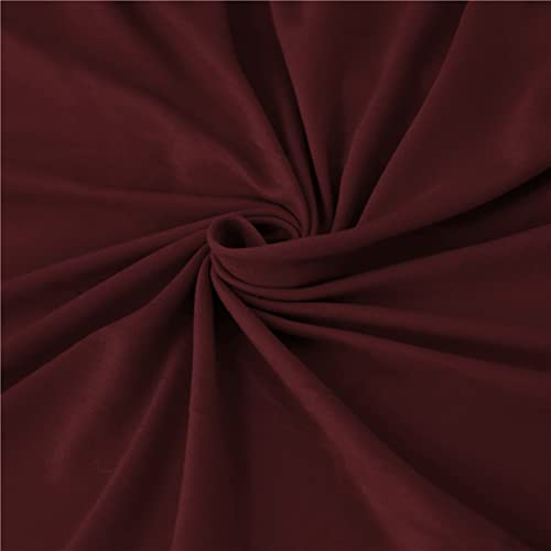 ANWUCHEN Futon Cover-Stretch Armless Futon Covers Full Size with Skirt Ruffled Futon Sofa Cover Washable Folding Sofa Bed Cover Soft Futon Couch Cover Slipcover with Elastic Bottom for Kids,Pets(Red) ANWUCHEN