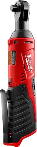 Milwaukee 2457-20 M12 Cordless 3/8" Sub-Compact 35 ft-Lbs 250 RPM Ratchet w/ Variable Speed Trigger - WoodArtSupply