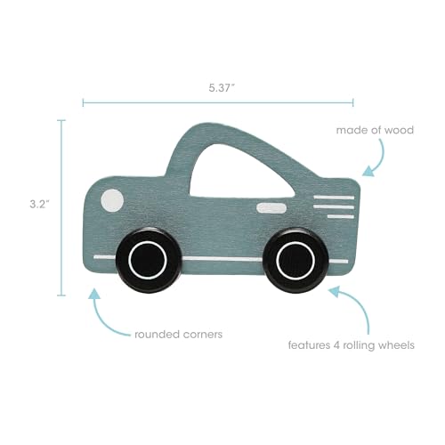 Pearhead Wooden Toy Car, First Easter Gifts, Easter Basket Stuffers Toddler Boys and Girls, Push and Pull Baby and Toddler Toy, Gender-Neutral Push Toy, Baby Girl or Baby Boy Nursery Accessory Pearhead