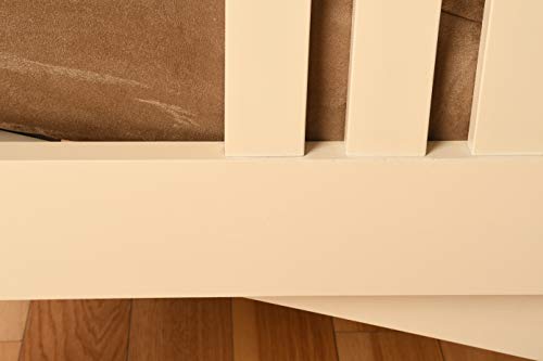 Kodiak Furniture Monterey Futon Set with Storage Drawers, with Antique White Base and Linen Stone Mattress Kodiak Furniture