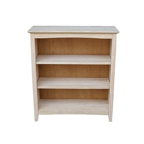 International Concepts Shaker Bookcase, 36-Inch, Unfinished IC International Concepts