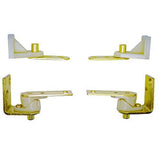 Swinging Cafe Doors Premade Cafe Doors - Interior Doors for Home, Western Swinging Doors, Wooden Saloon Doors - 1-1/8" Pine Wood Louvered Door W/Hinges Included (24"x42", Brass Hardware) Swinging Cafe Doors