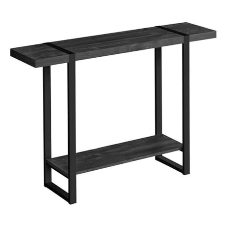 Monarch Specialties I 2861 Accent Table, Console, Entryway, Narrow, Sofa, Living Room, Bedroom, Metal, Laminate, Black, Contemporary, Modern Monarch Specialties