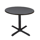 Cain 42" Round Breakroom Table- Grey Regency Seating