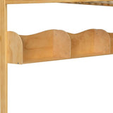 Queen Size Wooden Loft Bed with Storage Stairs, Solid Wood Loft Beds Adults with Storage Shelves and Wardrobe, Under-bed Space, for Teens Kids, No Box Spring Needed, No Noise, Natural Harper & Bright Designs