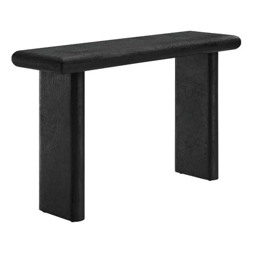 Modway EEI-6577-BLK Relic Concrete Textured Console Table, Black Modway