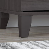 Bush Home Somerset 72W 3 Position Sit to Stand L Shaped Desk with Hutch in Storm Gray | Adjustable Height Table for Home Office Bush Home