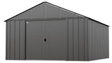 Arrow Classic Metal Shed, 12 x 14, Charcoal Arrow