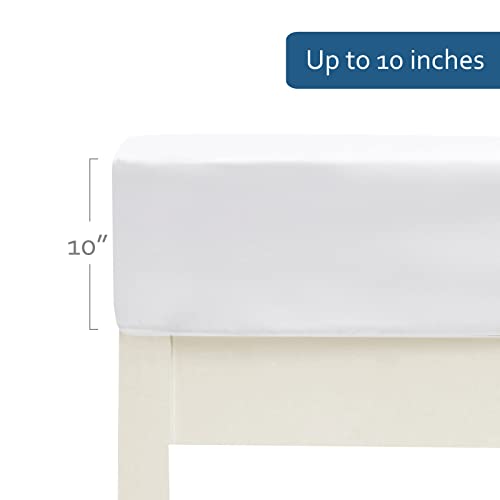 Cot Sheets 31" x 75"(2 Pack), Cot Fitted Sheet Ultra Soft and Breathable Snug Fit for Narrow Twin Mattress/Camp Bunk Beds/RVs Bunk/Guest Beds/Army Cots/Trifold Mattress Grey and White, Cover Only Moonsea