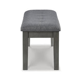 Signature Design by Ashley Hallanden Rustic Tufted Upholstered Dining Room Bench, Gray Signature Design by Ashley