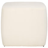 SAFAVIEH Home Collection Whitley Modern Cream Velvet Upholstered Rectangular Ottoman for Ideal for Living Room Bedroom Bench Extra Seating (Fully Assembled) SAFAVIEH