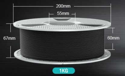 SUNLU PC-ABS 3D Filament 1.75mm 1KG, PC & ABS Hybrid 3D Filament, High-Strength, Paint & Plate Ready, Industrial-Grade, Heat-Resistant Spool, Dimensional Accuracy +/-0.02mm, 1KG Spool(2.2lbs), Black SUNLU