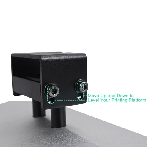 Printing Platform for Anycubic Photon Mono 2, Metal Build Plate for Resin 3D Printer, Brushed Build Platform Bed with Anti-Slip Hexagon Socket Screws, 3D Printer Parts/Accessories Replacement CHINDRAG