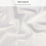 Lirex Satin Fitted Sheet Twin XL Size,Luxury & Ultra Soft Deep Pocket Single Bottom Bed Sheets Sold Separately, White Lirex