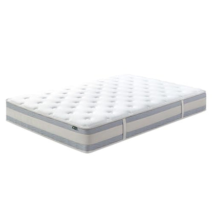 ZINUS 10 Inch Comfort Support Hybrid Mattress [New Version], Queen, Fiberglass Free, Medium Plush, Motion Isolation, Certified Safe Foams & Fabric, Mattress in A Box