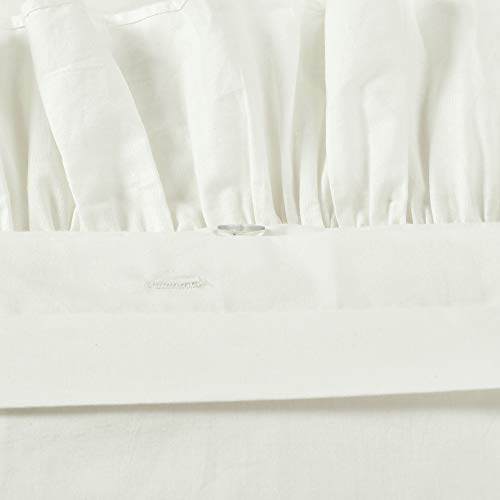 Lush Decor Reyna Ruffle Cotton Duvet Cover Set 3 Piece Set Full/ Queen, White - Queen Size Bedding Set - White Duvet Queen- Ruffled Bedding - Coquette Decor Lush Decor