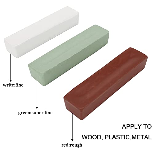 scottchen PRO Woodworking Lathe Buffing System 16" #2MT Mandrel 3-Step Buffing Wheel Kits 8inch with 3pcs Polishing Cutting Compounds - WoodArtSupply