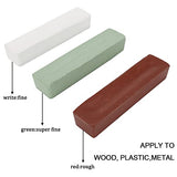 scottchen PRO Woodworking Lathe Buffing System 16" #2MT Mandrel 3-Step Buffing Wheel Kits 8inch with 3pcs Polishing Cutting Compounds - WoodArtSupply