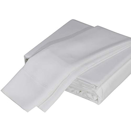 DTY Bedding Premium Silky Soft 100% Tencel Lyocell Derived from Eucalyptus 4-Piece Sheet Set, Oeko-TEX Certified, Queen - Soft White DTY