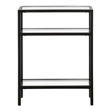 Henn&Hart 22" Wide Rectangular Console Table in Blackened Bronze, Entryway Table, Accent Table for Living Room, Hallway Henn&Hart