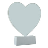 3D Mirror Night Light,Infinity Mirror Tunnel Light,Tunnel Light and Mirror,Desktop Lamp Party Home Decor LED Night Light (Heart-Shaped) HUH