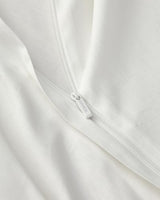SAPHREAS White Duvet Cover Set Twin Size 100% Cotton, Soft Bedding Comforter Cover Organic with Zipper Closure & Corner Ties, Comforter Not Included SAPHREAS