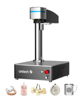 OMTech 50W Fiber Laser Engraver | 5.9"x5.9" Marking Area | Max. Marking Depth 0.1mm | LightBurn Compatible | Dual Red Dot Locator | 100,000+ Hours Lifespan | Professional for Metal, Aluminum, Steel OMTech