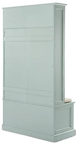 Crosley Furniture Holbrook Hall Tree, Distressed Seafoam Blue Crosley Furniture