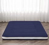 Dr.Futon Japanese Floor Futon Mattress Extra Thick Folding Roll Up Bed Topper Mat for Guest,Lounger and Tavel Dr.Futon