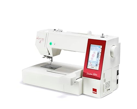 Elna eXpressive 830L Creative Edition computerized Embroidery-Only Machine with extra-large embroidery field 7.8" x 14.1", Superior Needle Threader, 4 Included Hoops, Thread Sensors and Thread Cutters Elna