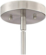 Franklin Iron Works Salima Brushed Nickel Gray Wood Pendant Chandelier Lighting 21 1/4" Wide Farmhouse Rustic Openwork LED 5-Light Fixture for Dining Room Living House Foyer Kitchen Island Entryway Franklin Iron Works