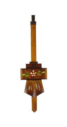 August Schwer Cuckoo Clock Pendulum Hand Carved August Schwer