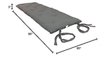 D&D Futon Furniture Traditional Japanese Floor Rolling Futon Mattress, Cotton Batting/Foam/Polyester Batting, Foldable Bed (Gray, 3 x 60 x 80 (in) Queen Size) D&D Futon Furniture