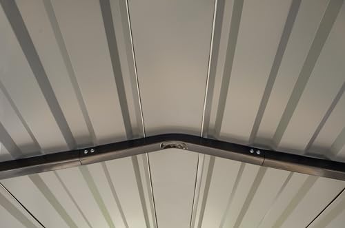 Arrow Carports Galvanized Steel Carport, Full-Size Metal Carport Kit, 12' x 29' x 9', Charcoal Arrow