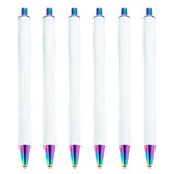 PLCPDM 6Pcs Retractable Ballpoint Pen for Heat Transfer, Sublimation Pen Blank, Heat Transfer Ballpoint Pen, 1 Count (Pack of 1) PLCPDM