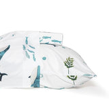 Where The Polka Dots Roam Nautical Ocean Twin Bedding Set - 3 Piece Super Soft Kids Bed Set with Fitted Sheet, Flat Sheet, and Pillowcase - Underwater Sea Creatures Design for Boys Girls Room Décor Where The Polka Dots Roam