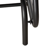 Outsunny Dark Grey 2-Person Outdoor Wicker Glider Bench with Extra Wide Seat Outsunny