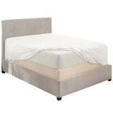 Hearth & Harbor Extra Deep Pocket Queen Fitted Sheet - Fits 18 to 24 Inch Mattress – Ultra Soft 1800 Microfiber, Wrinkle-Free & Breathable – Hotel Luxury Fitted Sheet Only, White Hearth & Harbor