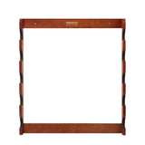 VEVOR Gun Rack, 5-Slot Wall Mounted Wooden Gun Rack, Heavy Duty Gun Display Rack Holds 5 Shotguns and Rifles, Wall Storage Display Rifle Rack with Soft Padding, 132 lbs Capacity VEVOR