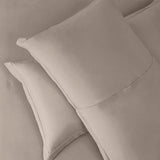 Hearth & Harbor Twin Size Duvet Cover & Bed Sheet Set Linen, 5 Piece Soft Double Brushed Twin/Twin XL Bedding Set, Includes Duvet Cover, Flat Sheet, Fitted Sheet, Pillowcases and Pillow Shams Hearth & Harbor