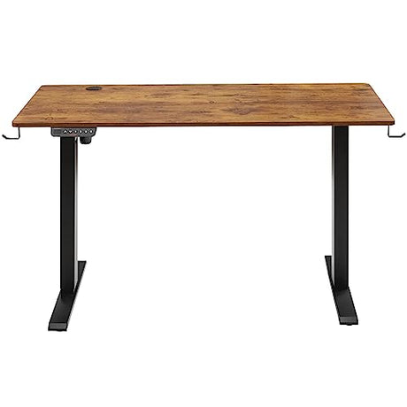 VEVOR Height Adjustable Desk, 47.2 x 23.6 in, Support 180 lbs, Electric Standing Desk with 3 Memory Presets, Sturdy Dual Metal Frame, Versatile Computer Sit Stand up Desks, Suitable for Home Office VEVOR