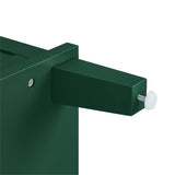 Pemberly Row Traditional Wood Drop Leaf Kitchen Island in Emerald/Natural Pemberly Row