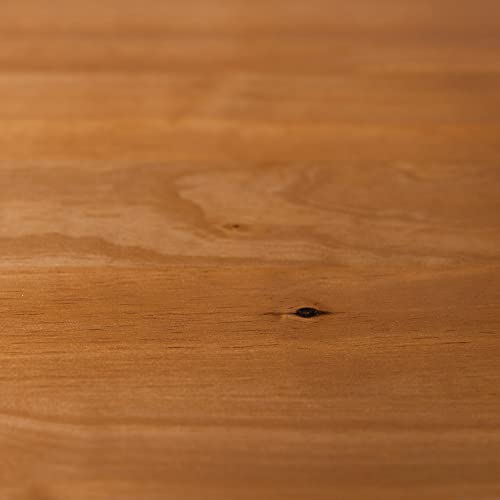 Mid Century Modern Caramel Solid Wood Platform Bed Frame with Headboard and Footboard, King Size Walker Edison