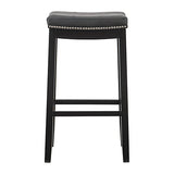 Linon Claridge Bar, Black Stool, 32" X 18.75" X 13" Linon