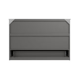 AFI, Northfield Murphy Bed Chest Queen with 6" Mattress, Storage Drawer & Built-in USB Charger, Grey AFI
