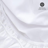 Hotella 100% Microfiber Ultra Soft 54"x75" Full Size Fitted Sheet Only, 14" Deep Pocket Bottom Sheet, Hotel Quality Matress Protector, Machine Washable, Non-Fade, Snug Fit & Stay in Place, White Hotella